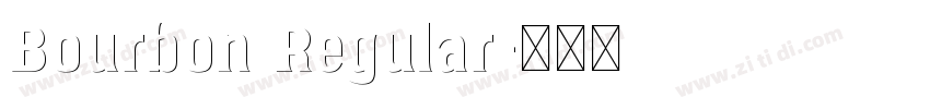Bourbon Regular字体转换